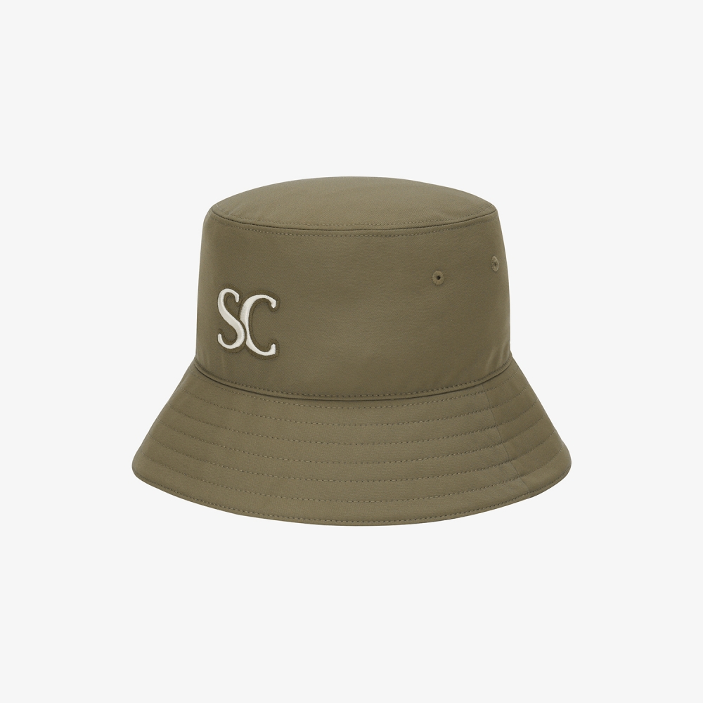 SC logo Lace-Up Ribbon Bucket Hat_KH