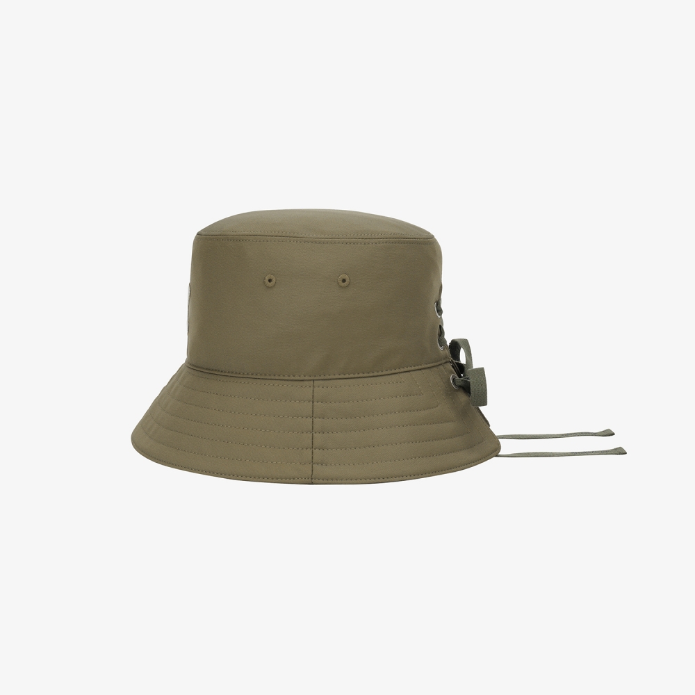 SC logo Lace-Up Ribbon Bucket Hat_KH