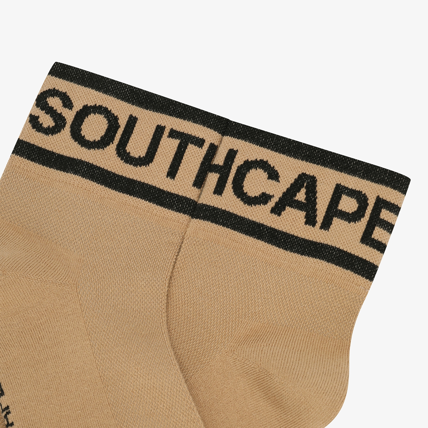 Color Contrast Logo Lettering Crew Socks_BE