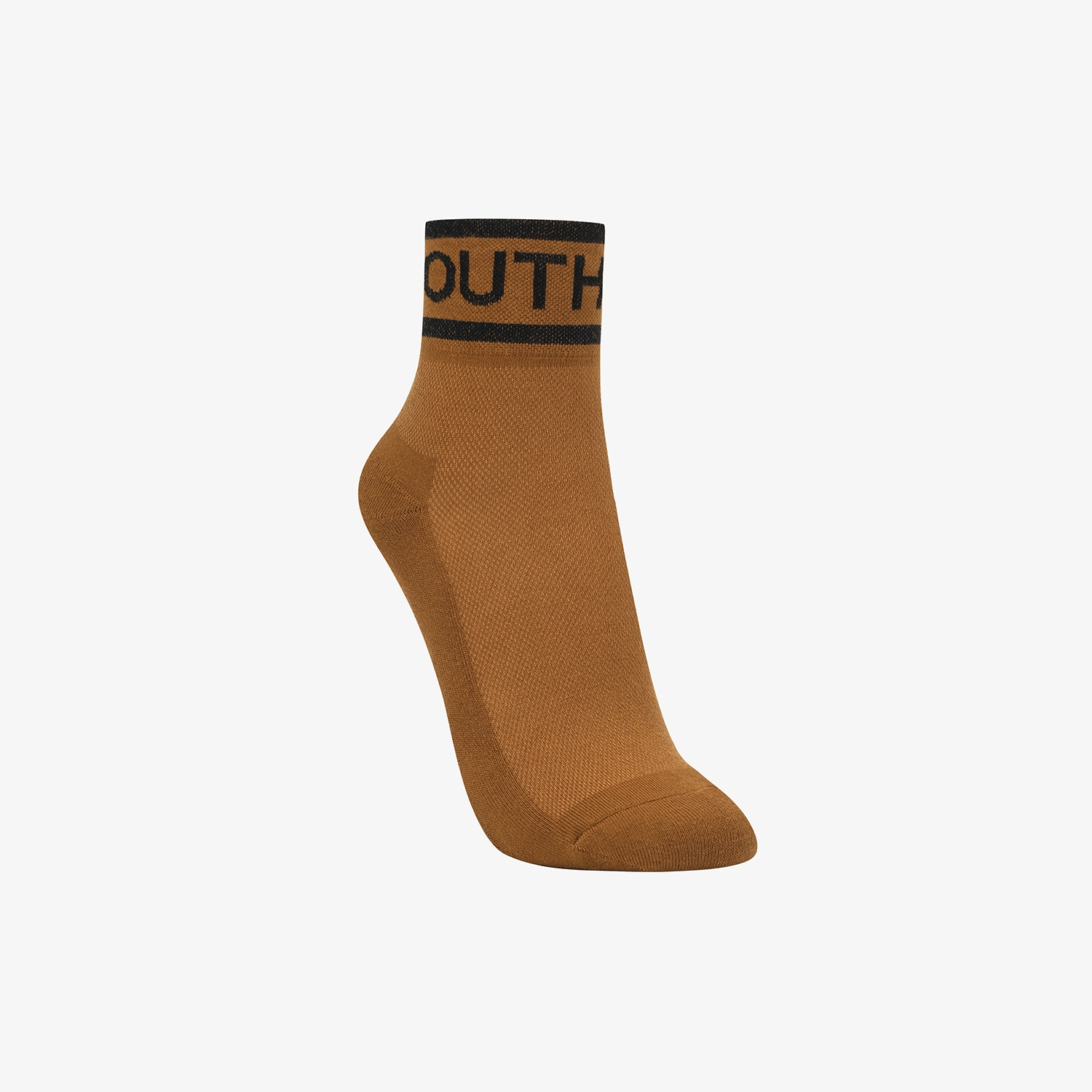 Color Contrast Logo Lettering Crew Socks_BR