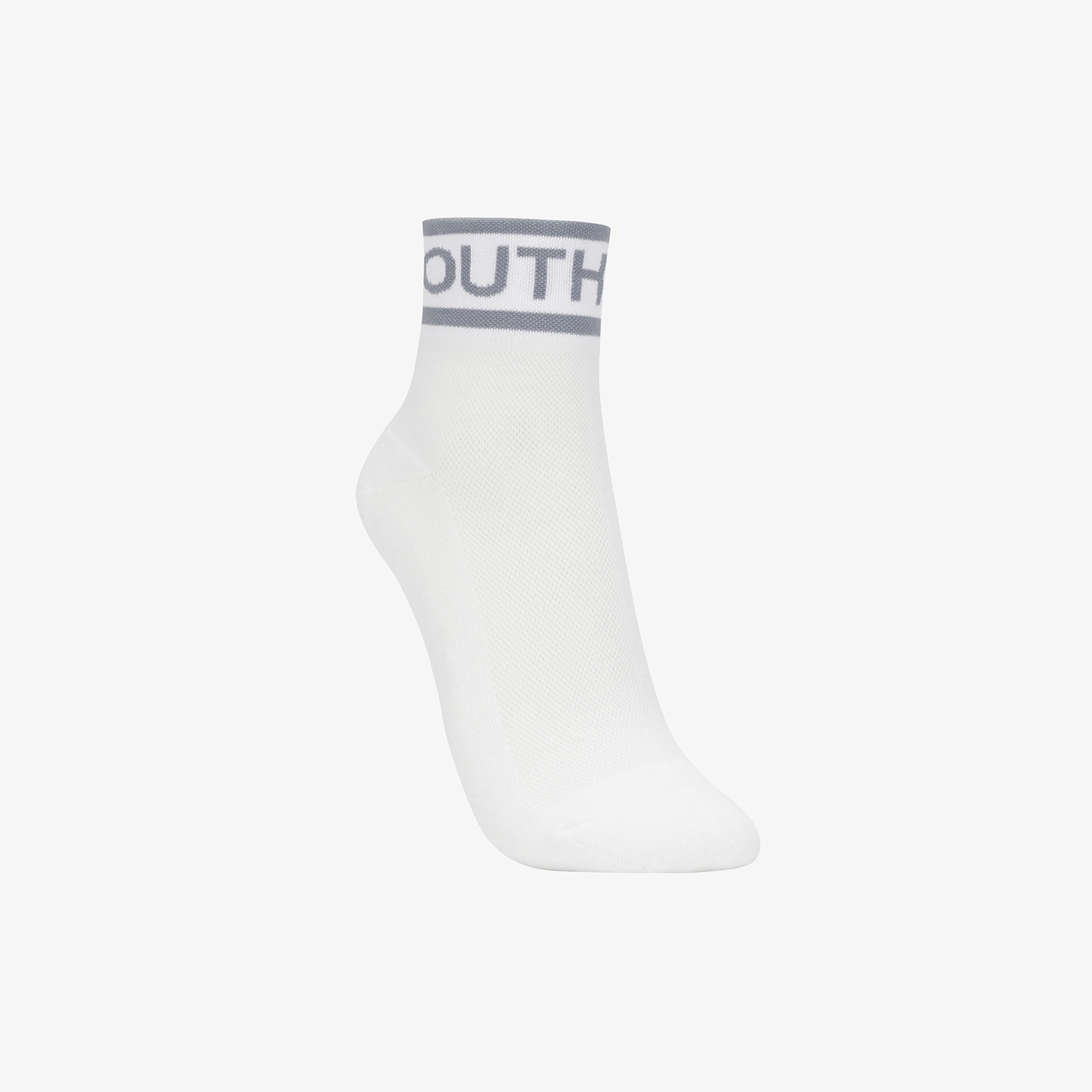 Color Contrast Logo Lettering Crew Socks_GY