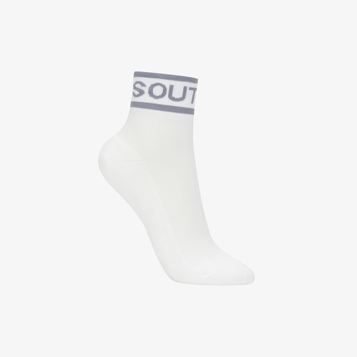 Color Contrast Logo Lettering Crew Socks_GY