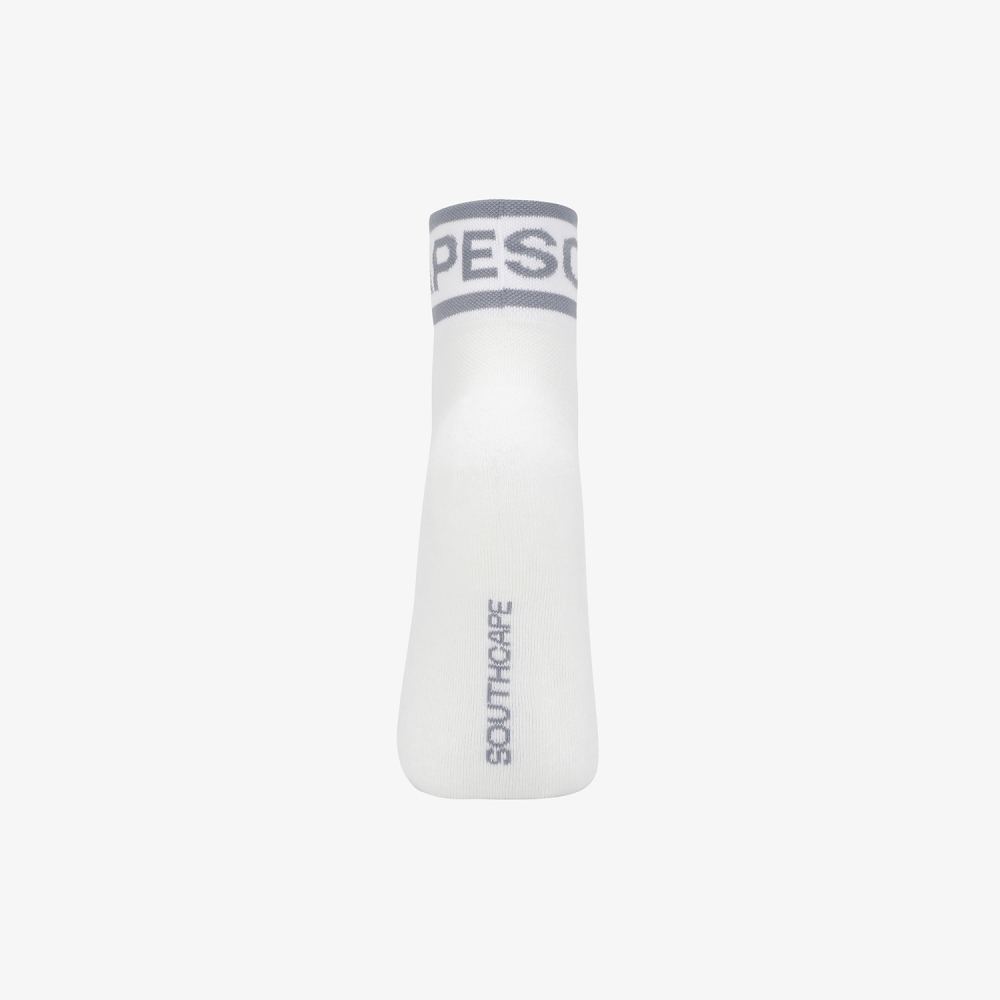 Color Contrast Logo Lettering Crew Socks_GY