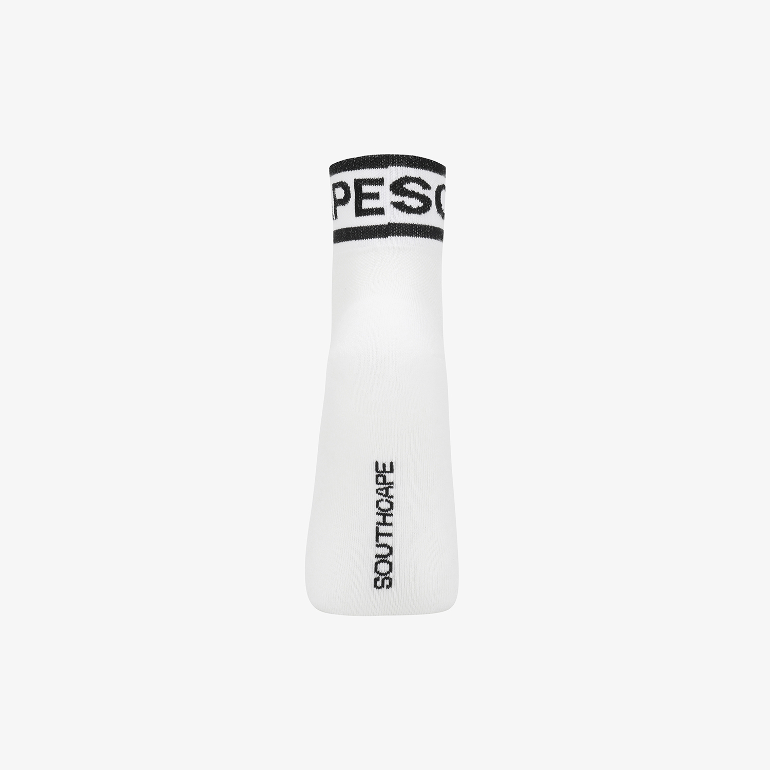 Color Contrast Logo Lettering Crew Socks_WT