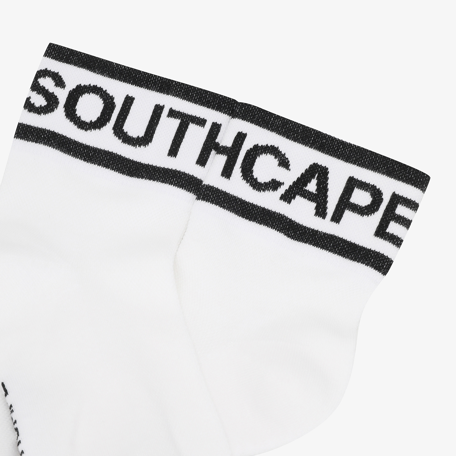 Color Contrast Logo Lettering Crew Socks_WT