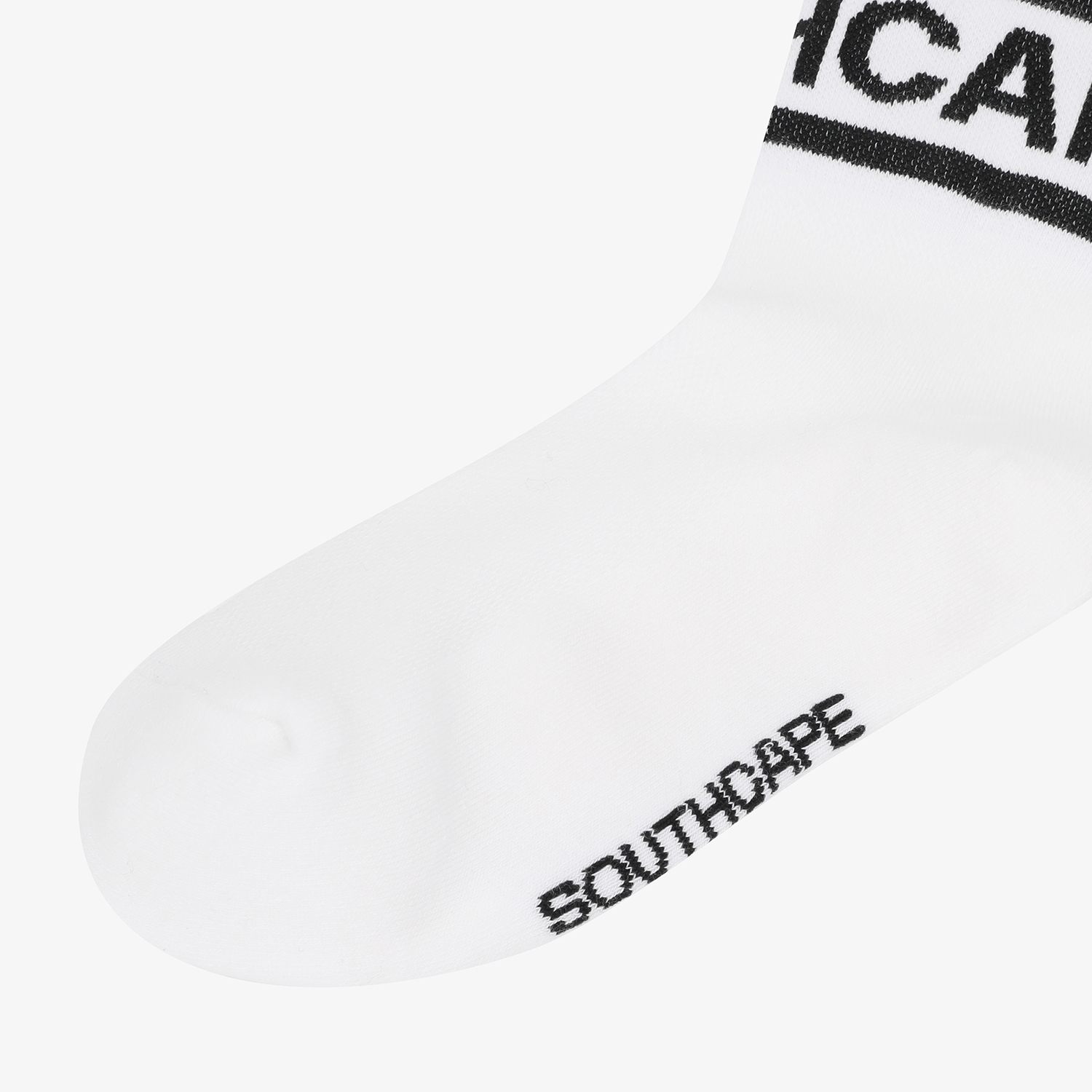 Color Contrast Logo Lettering Crew Socks_WT