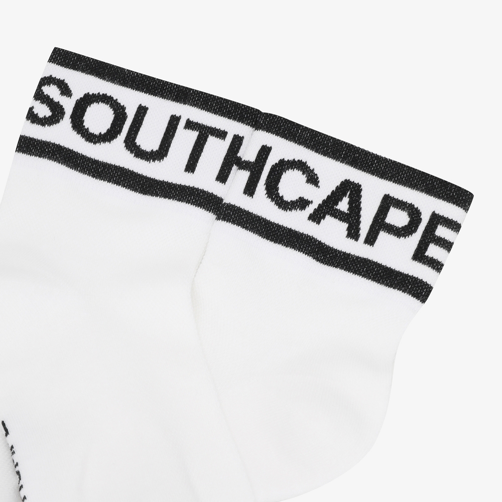 Color Contrast Logo Lettering Crew Socks_WT