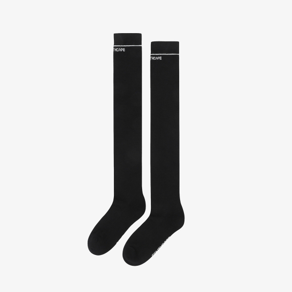 Stripe Logo Long Over-the-Knee Socks_BK