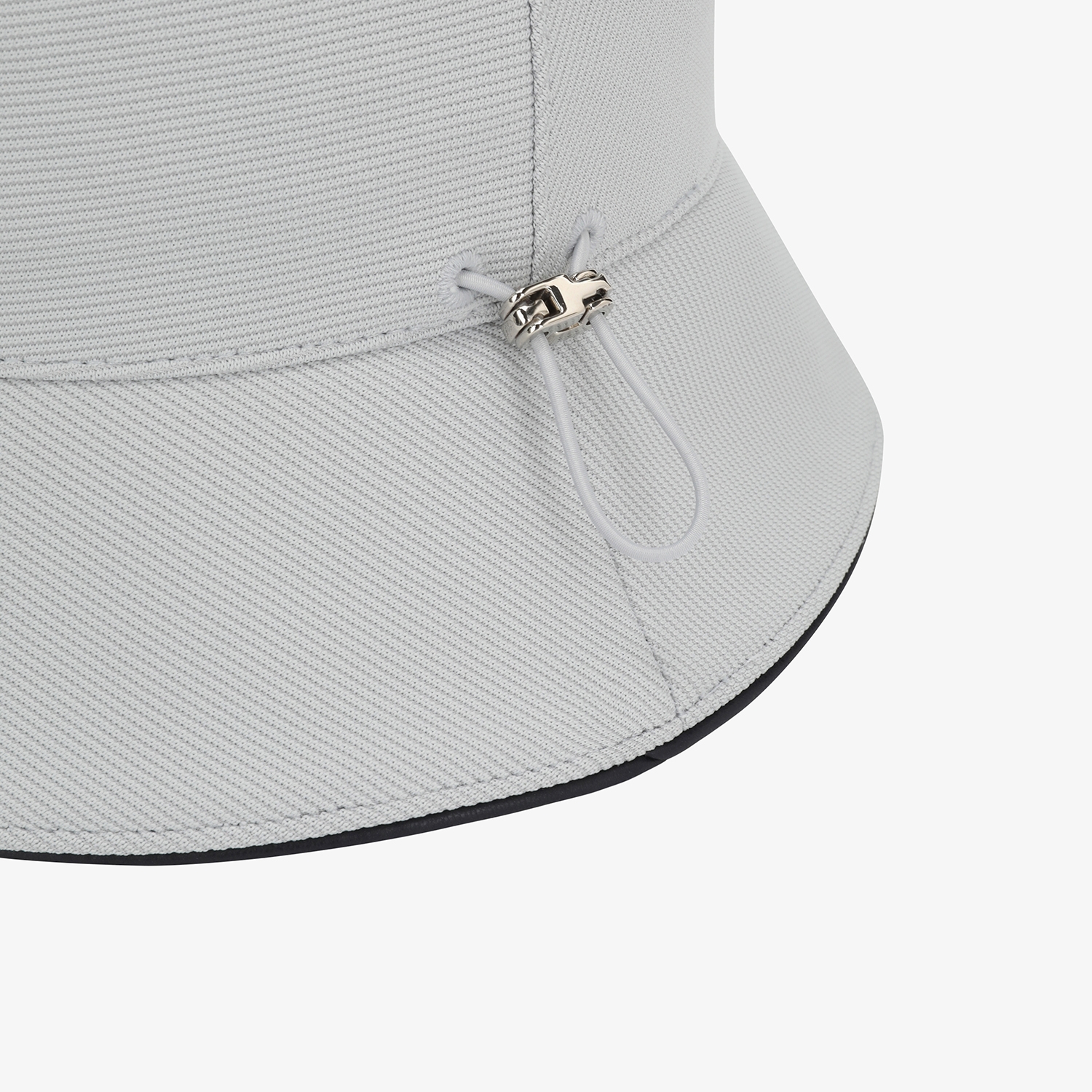 Logo Leather Piping Bucket Hat_LG