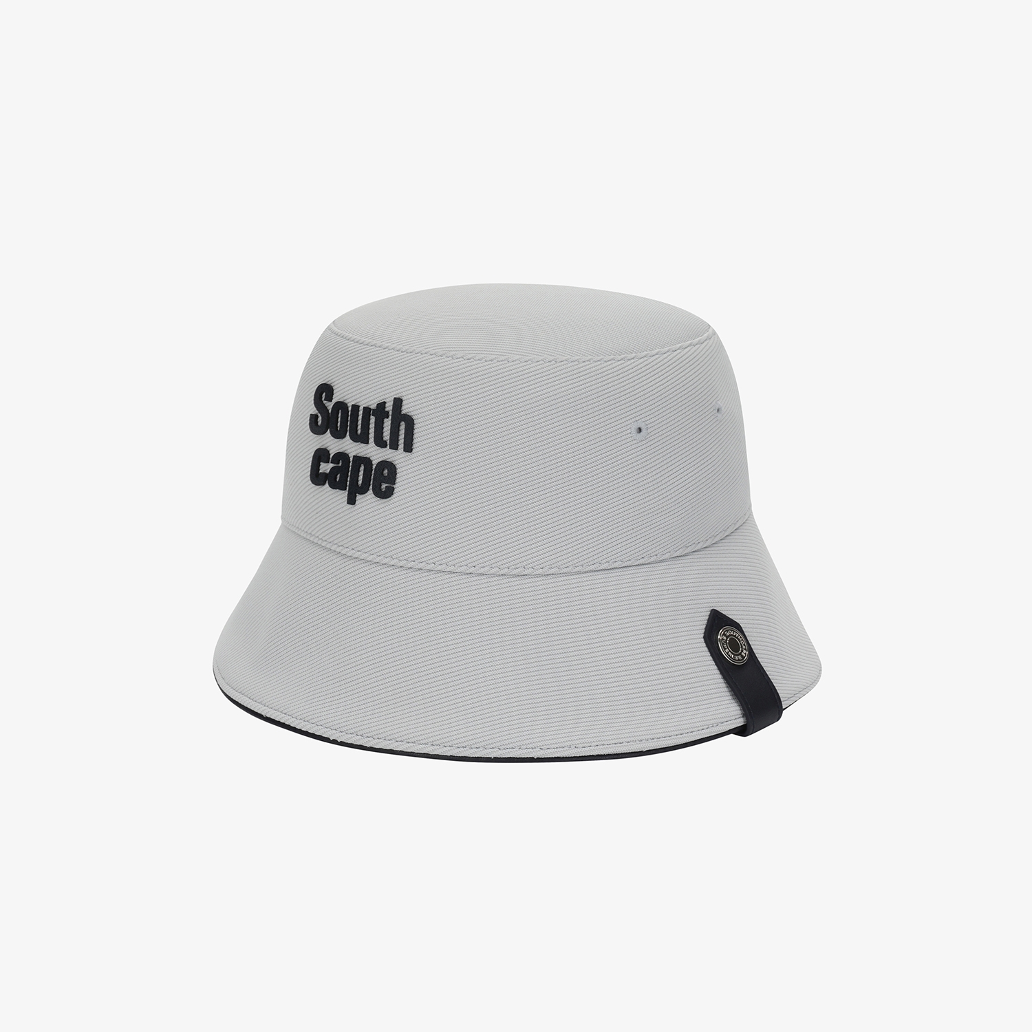 Logo Leather Piping Bucket Hat_LG