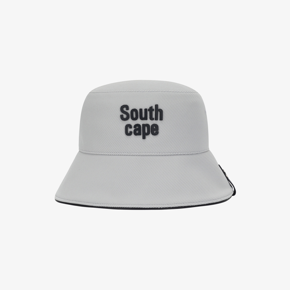 Logo Leather Piping Bucket Hat_LG