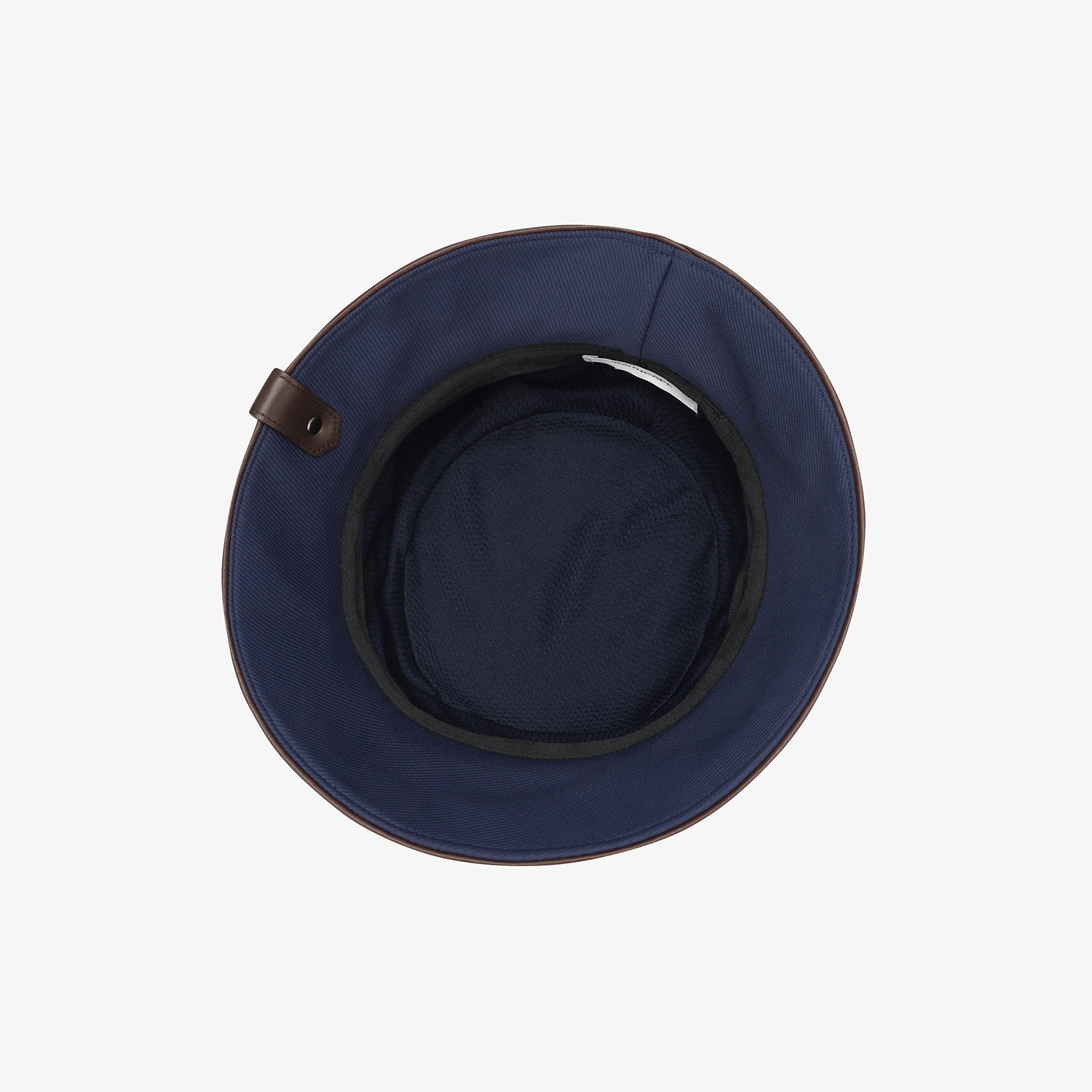 Logo Leather Piping Bucket Hat_NA