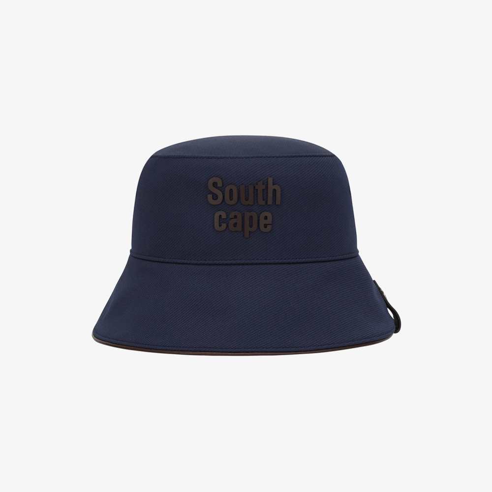 Logo Leather Piping Bucket Hat_NA