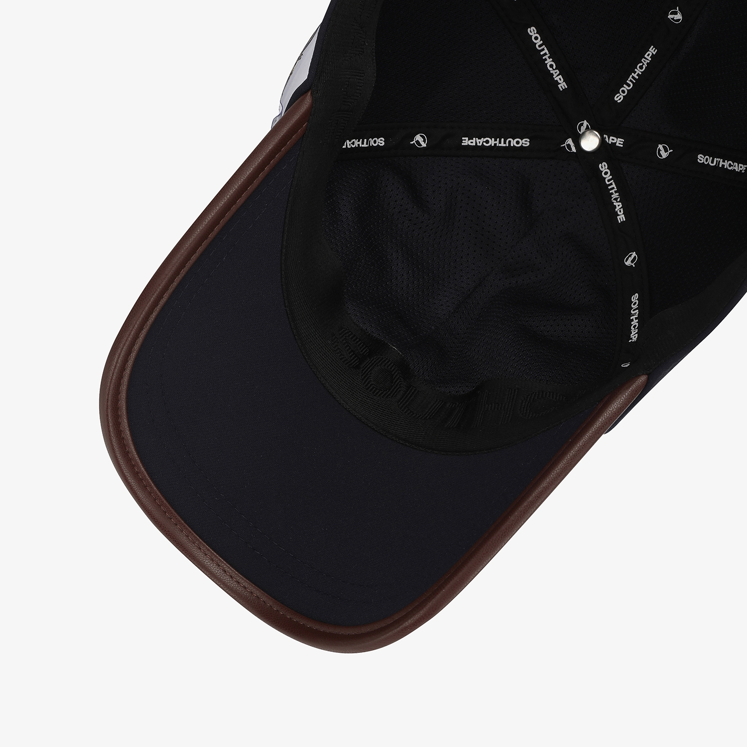 Logo Leather Piping Ball Cap_DA
