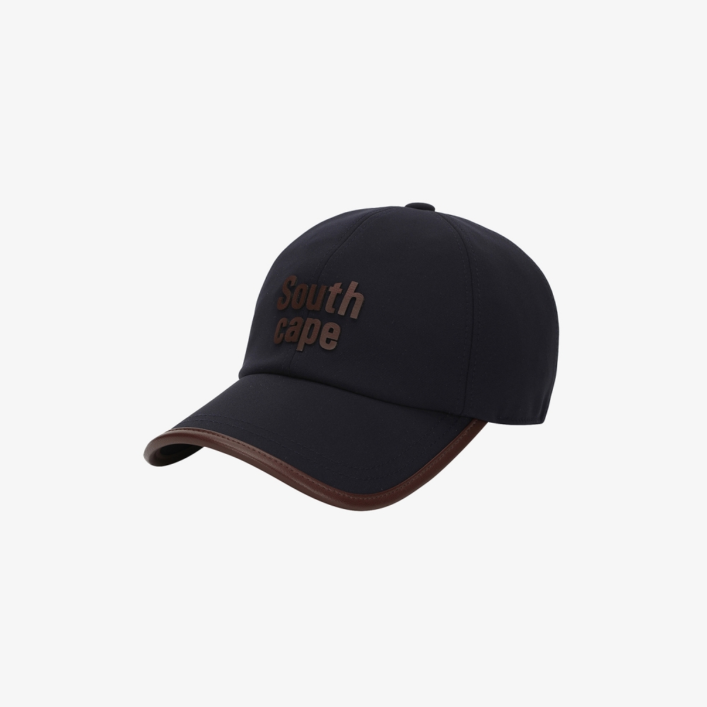 Logo Leather Piping Ball Cap_DA