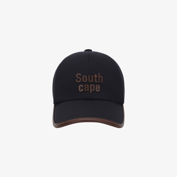 Logo Leather Piping Ball Cap_DA