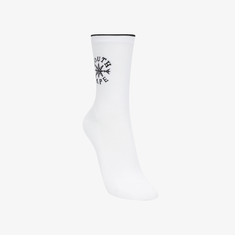 Southcross Logo Mid-Calf Socks_WT