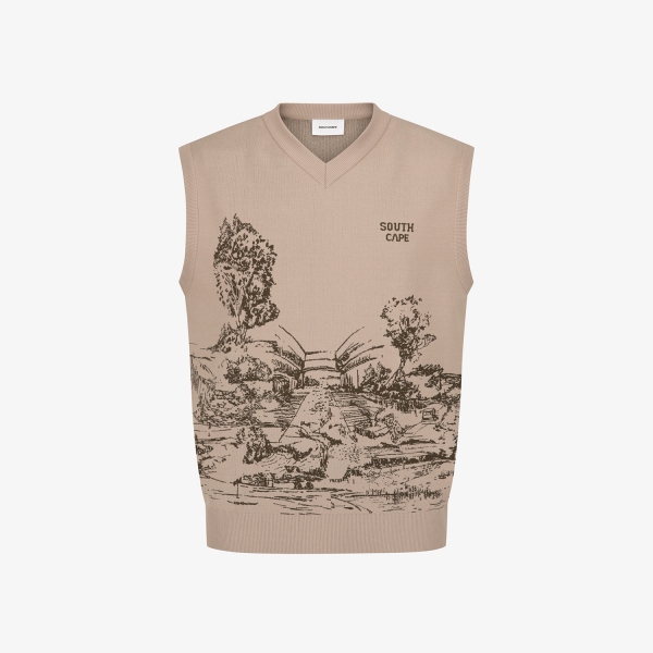 Men&rsquo;s Namhae Heritage V-Neck Knit Vest_BE