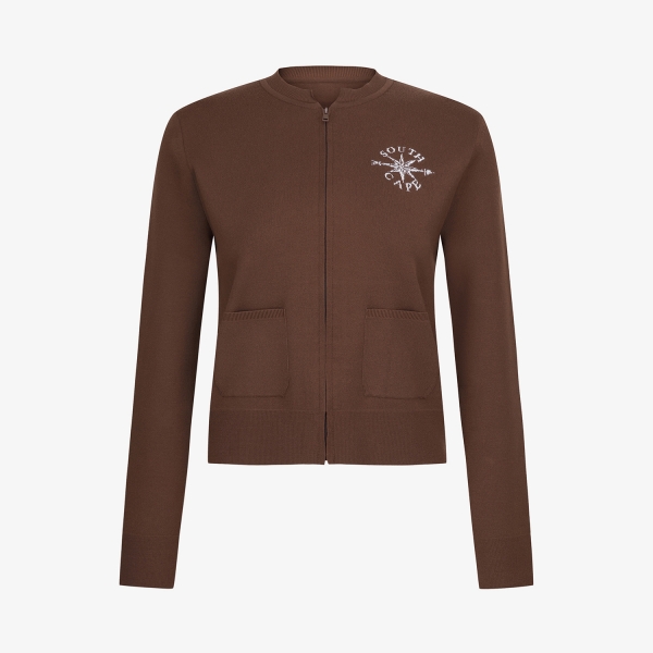 Southcross Knit Half-Neck Zip-Up Cardigan_BR
