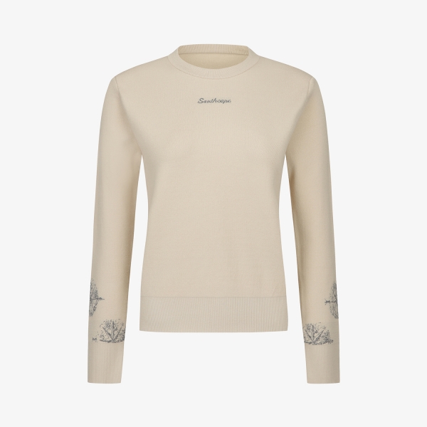 Southcross Sleeve Logo Point Knit Pullover_BE