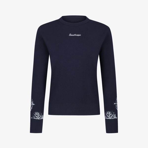 Southcross Sleeve Logo Point Knit Pullover_NA