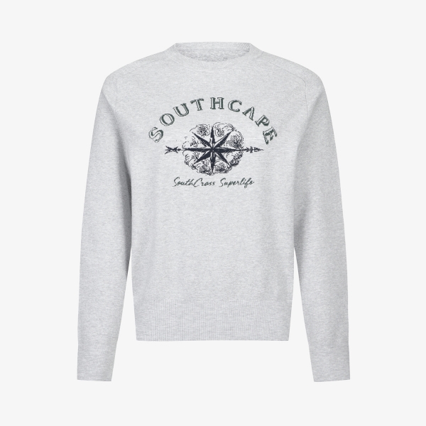 Southcross Oversized Round-Neck Knit Pullover_GY