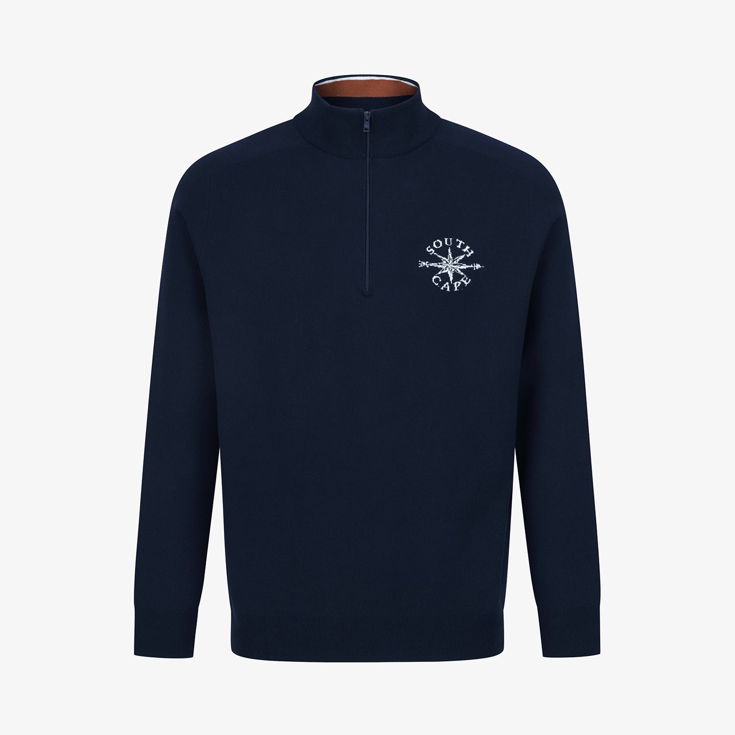 極美品 セオリー COMPACT CREPE ジップアップブルゾン ネイビー S Southcross Colorblock Half-Zip Knit Pullover_NA | KNIT - SOUTHCAPE