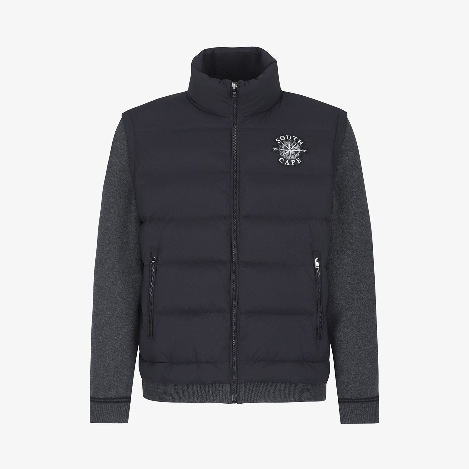 Hybrid Knit Down Jumper_BK