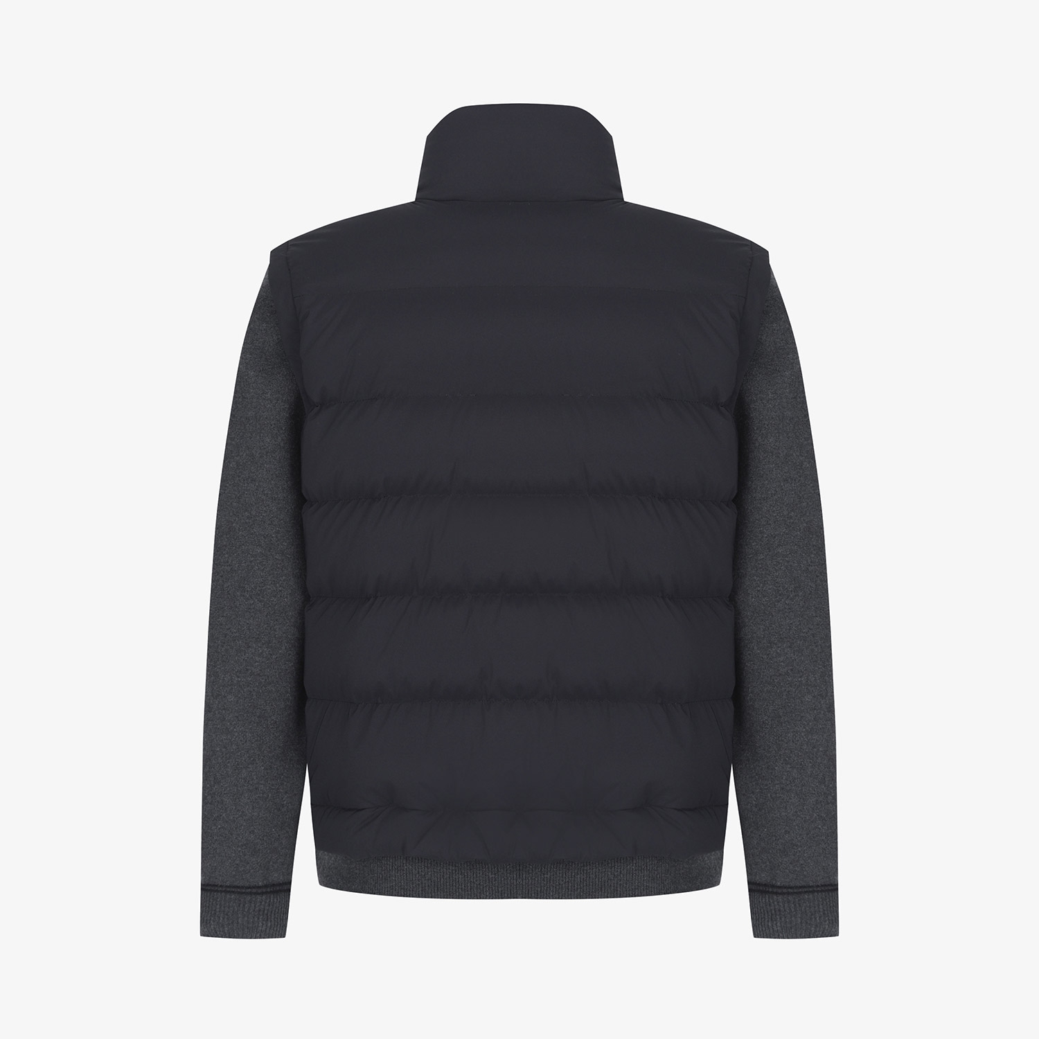 Hybrid Knit Down Jumper_BK