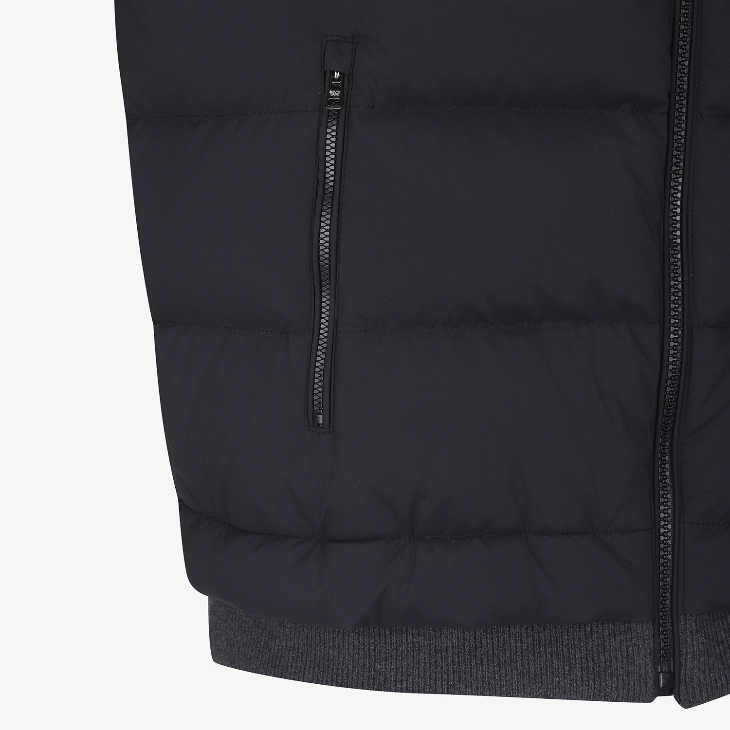 Hybrid Knit Down Jumper_BK