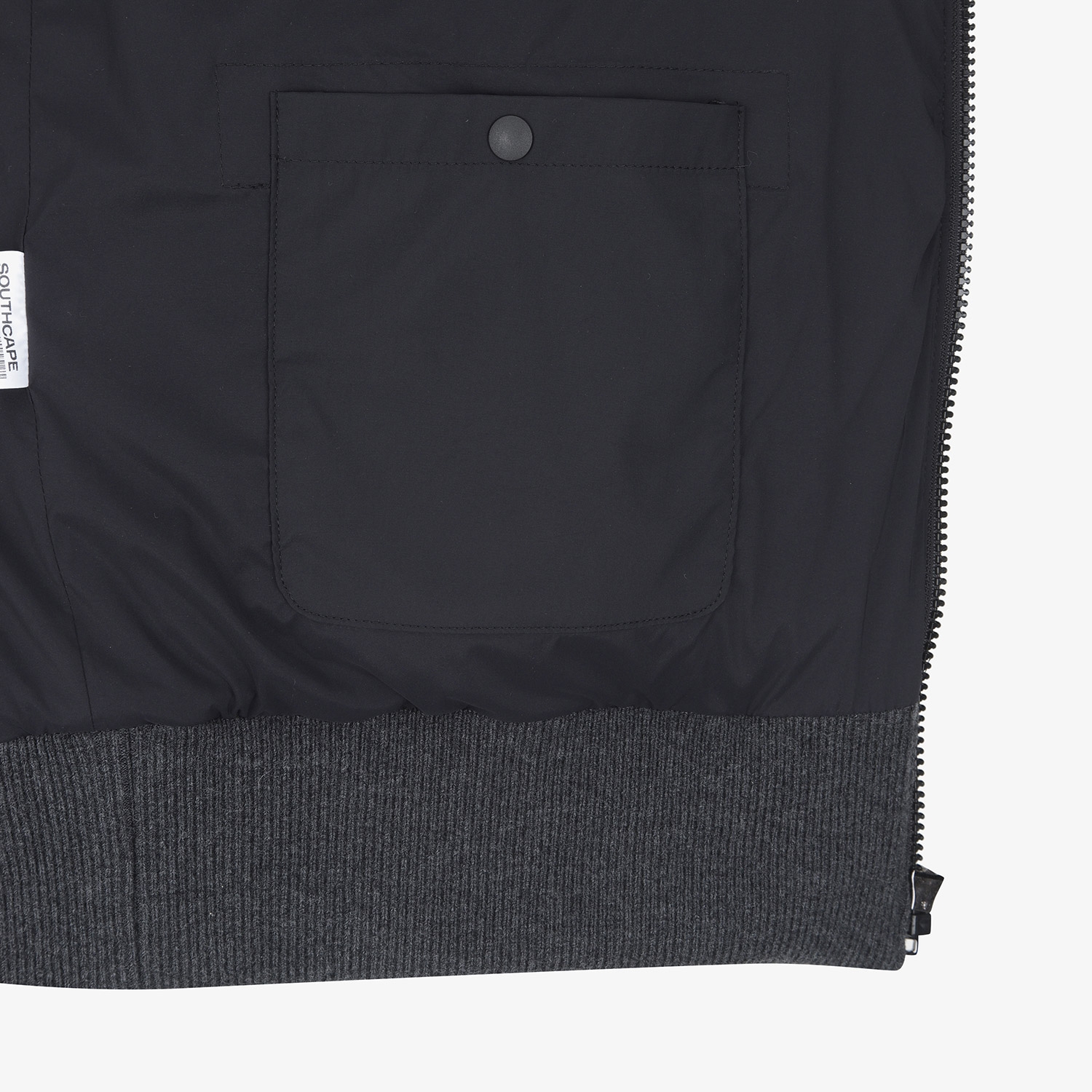 Hybrid Knit Down Jumper_BK