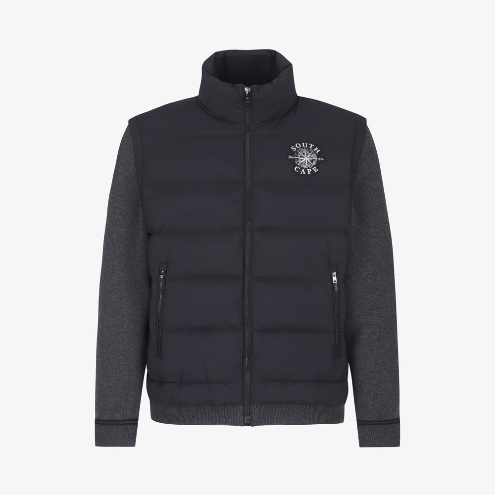 Hybrid Knit Down Jumper_BK