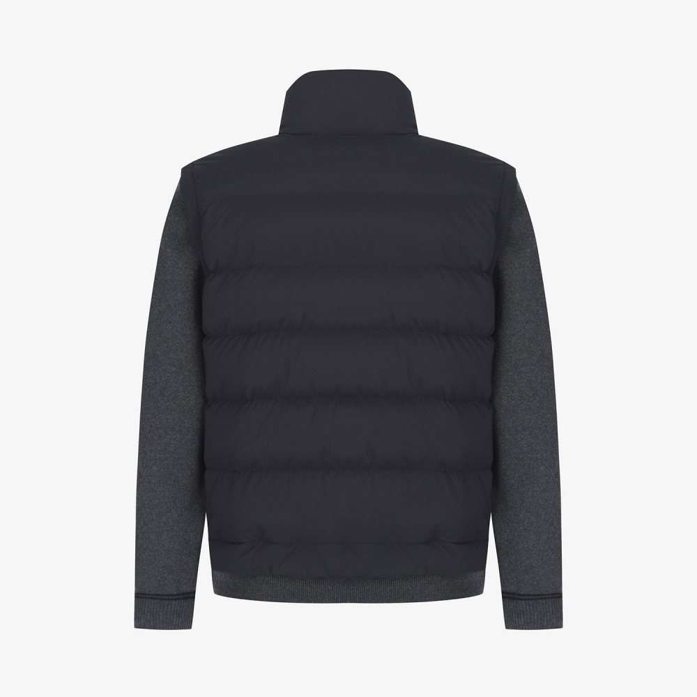 Hybrid Knit Down Jumper_BK