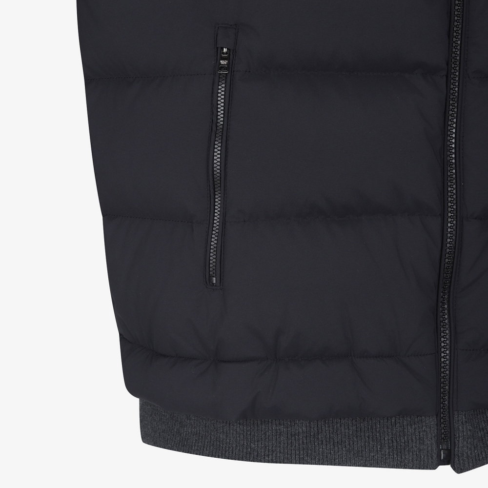 Hybrid Knit Down Jumper_BK