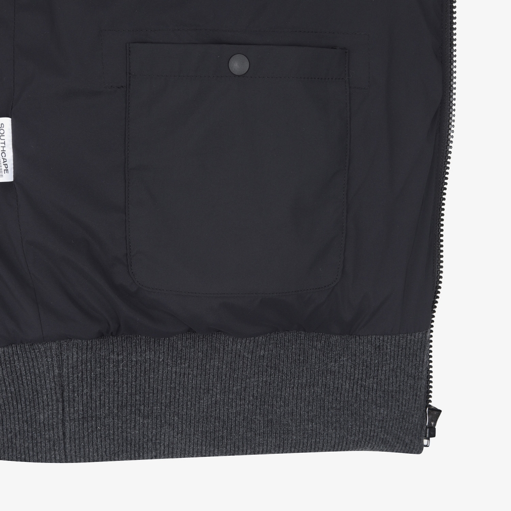 Hybrid Knit Down Jumper_BK