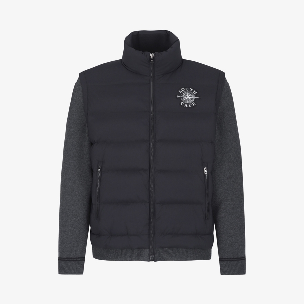 Hybrid Knit Down Jumper_BK