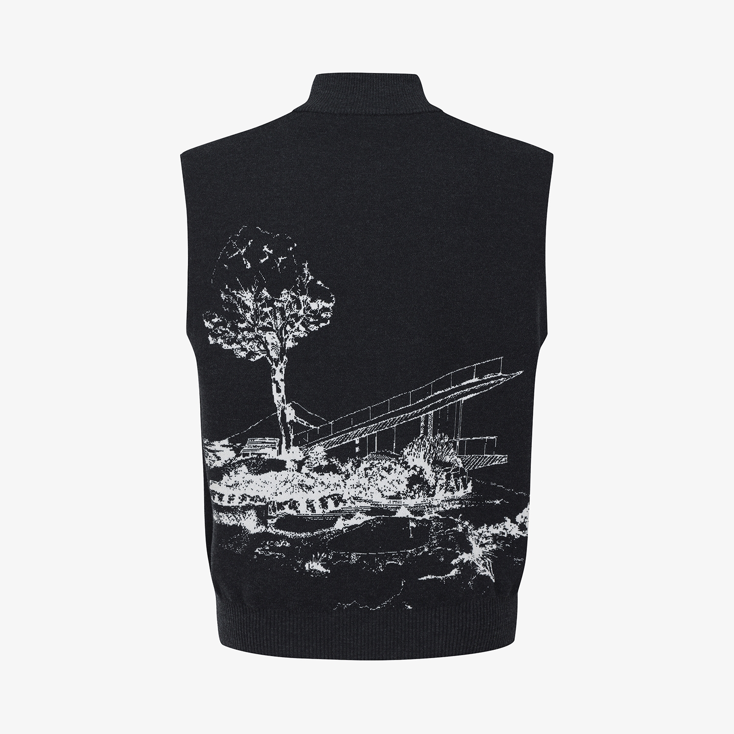 Namhae Heritage Zip-Up Knit Vest_DG