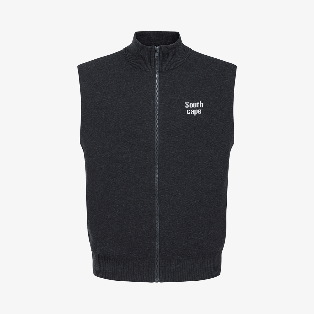 Namhae Heritage Zip-Up Knit Vest_DG