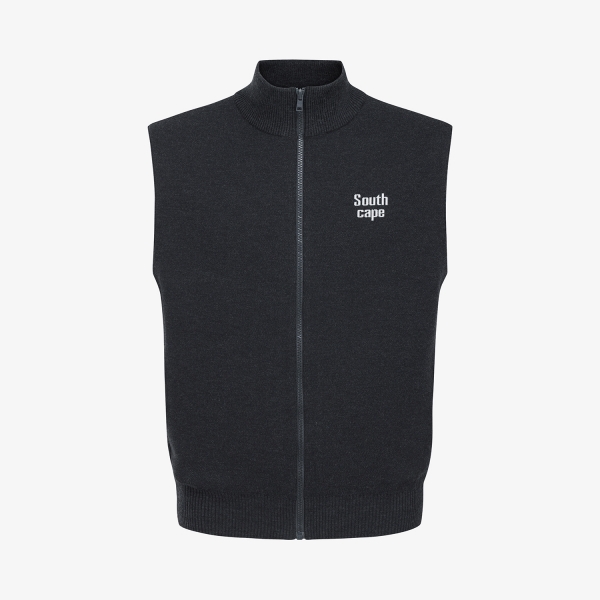 Namhae Heritage Zip-Up Knit Vest_DG