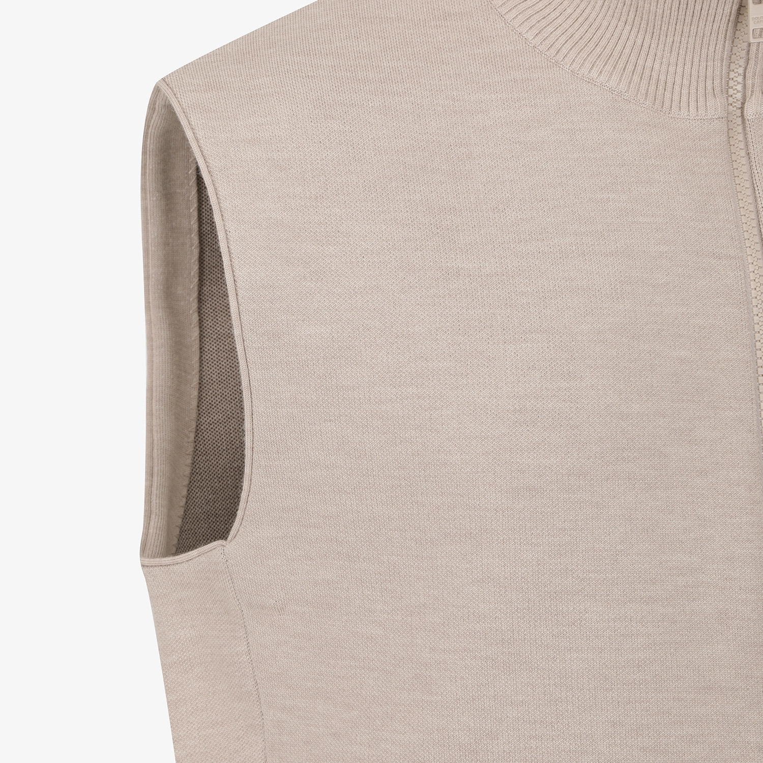 Namhae Heritage Zip-Up Knit Vest_BE