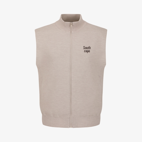Namhae Heritage Zip-Up Knit Vest_BE