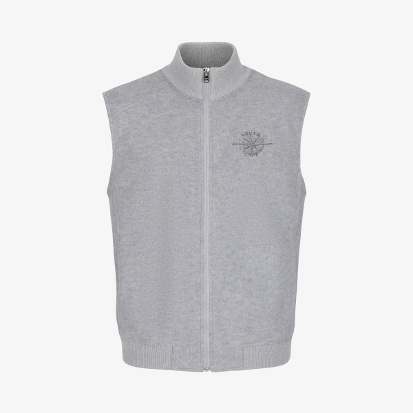 Southcross Wool High-Neck Zip-Up Vest_MG