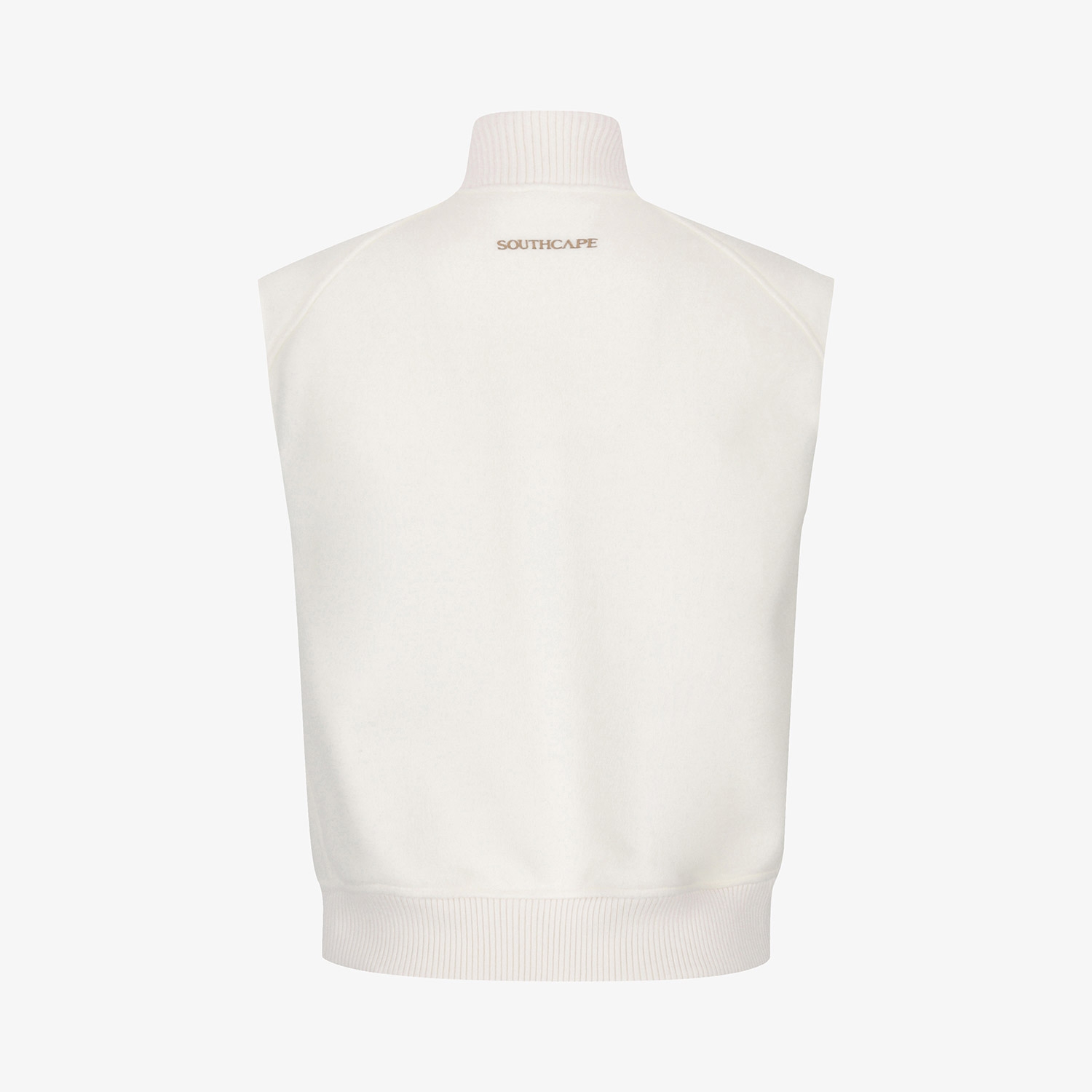 Southcross Wool High-Neck Zip-Up Vest_WT