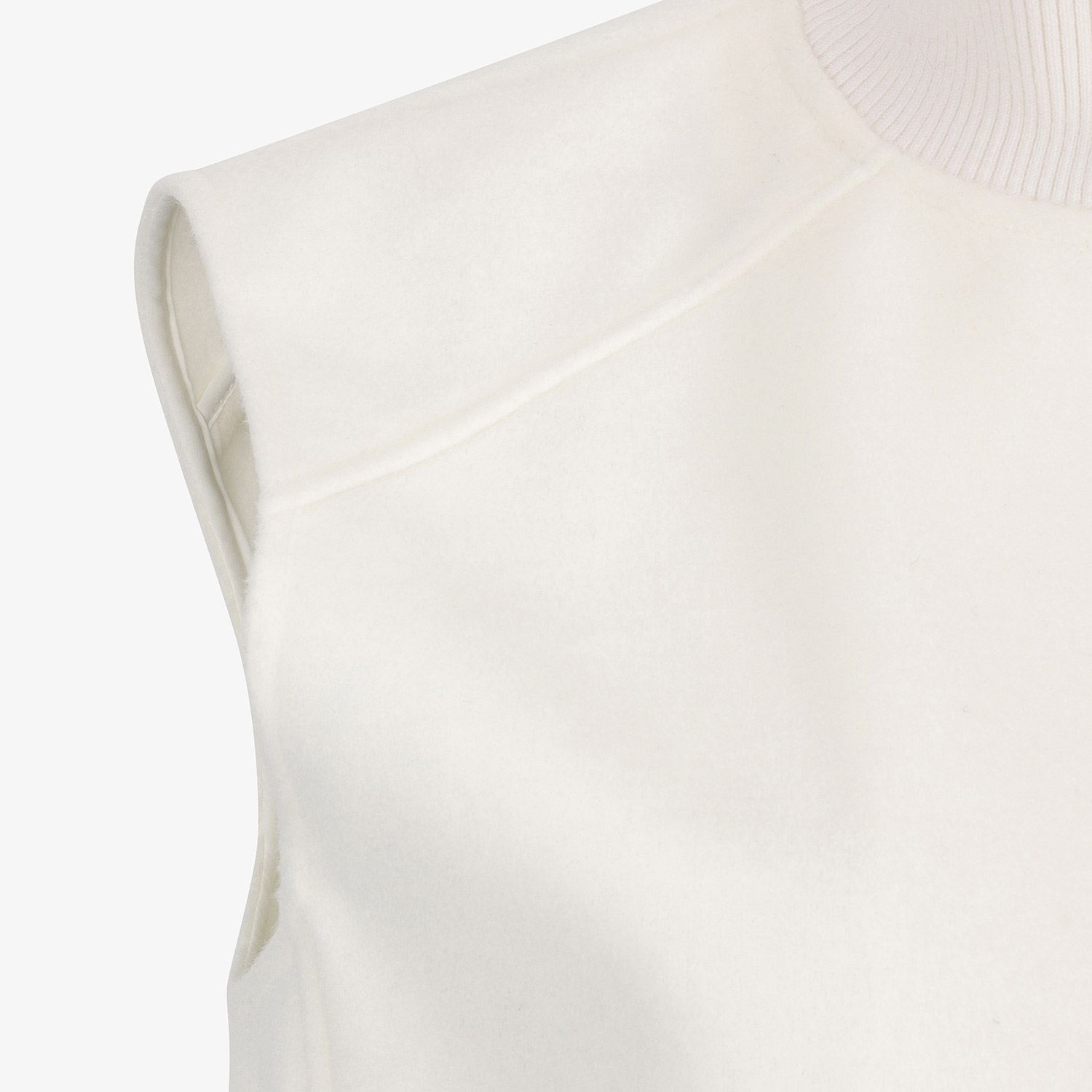 Southcross Wool High-Neck Zip-Up Vest_WT