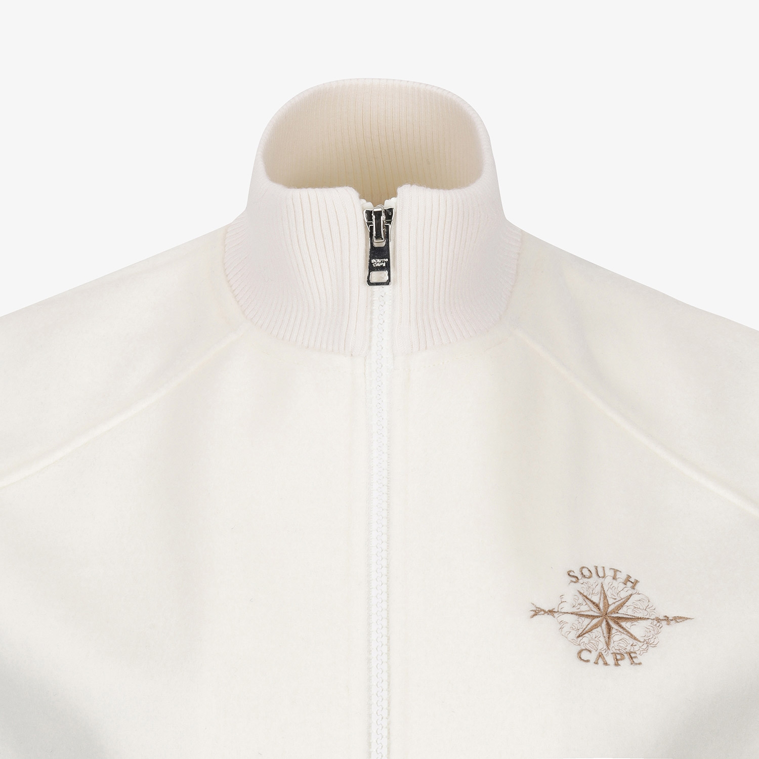 Southcross Wool High-Neck Zip-Up Vest_WT