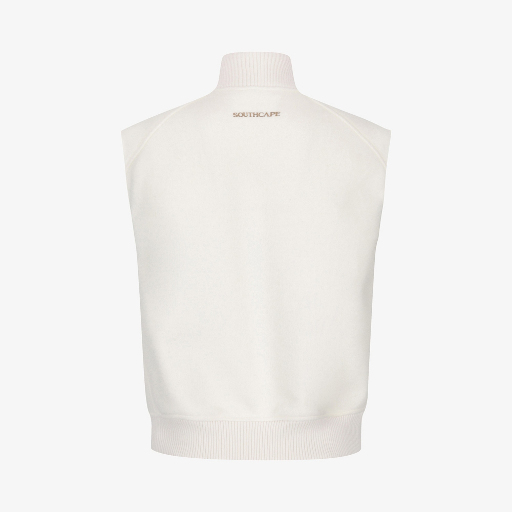 Southcross Wool High-Neck Zip-Up Vest_WT