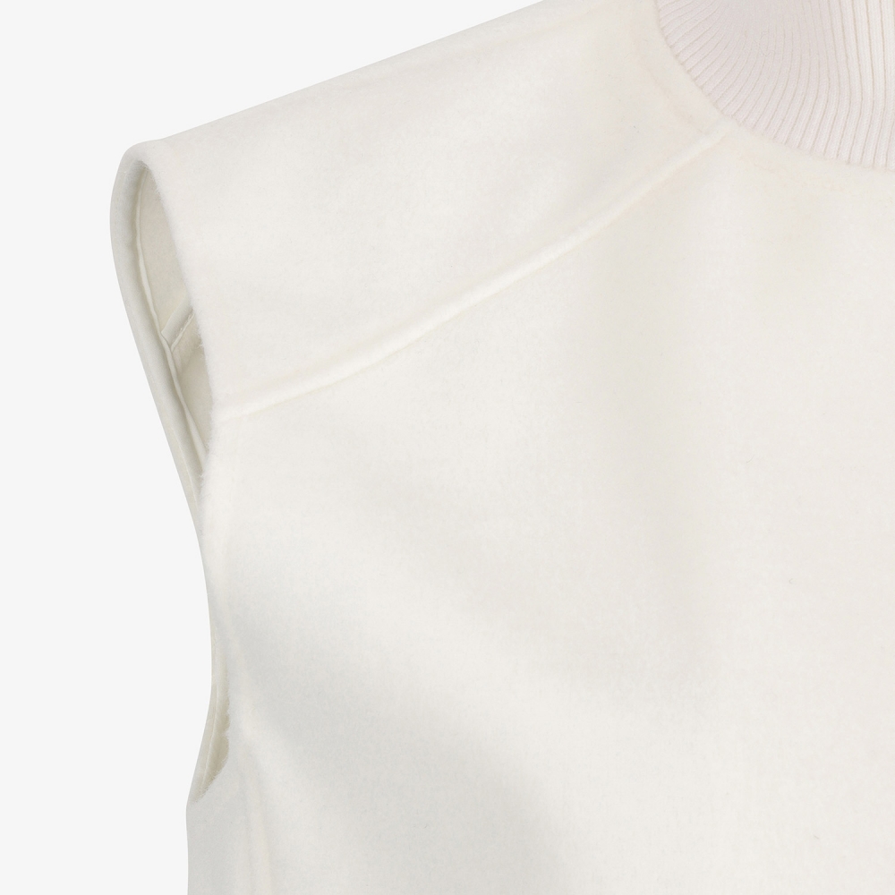 Southcross Wool High-Neck Zip-Up Vest_WT