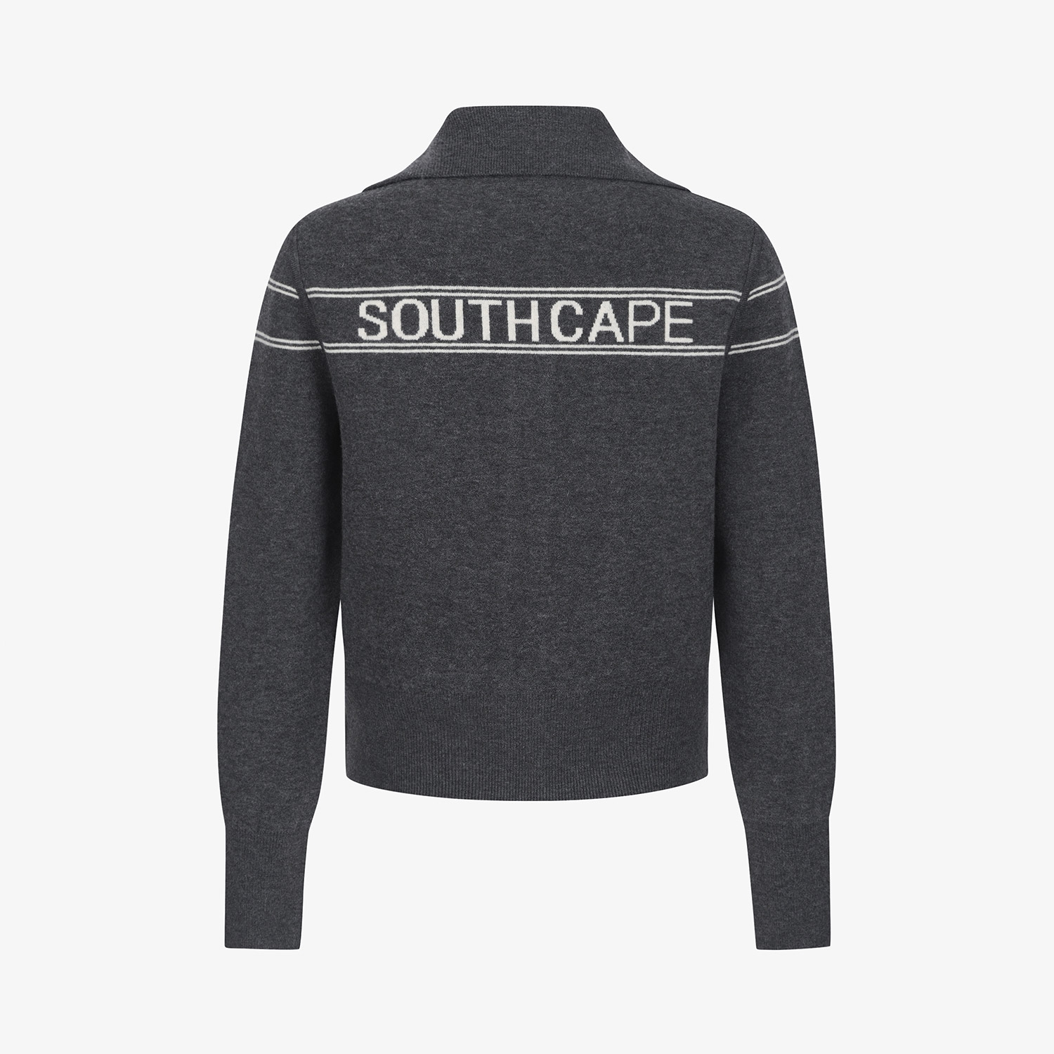 Reversible High-Neck Jacquard Zip-Up Knit_DG