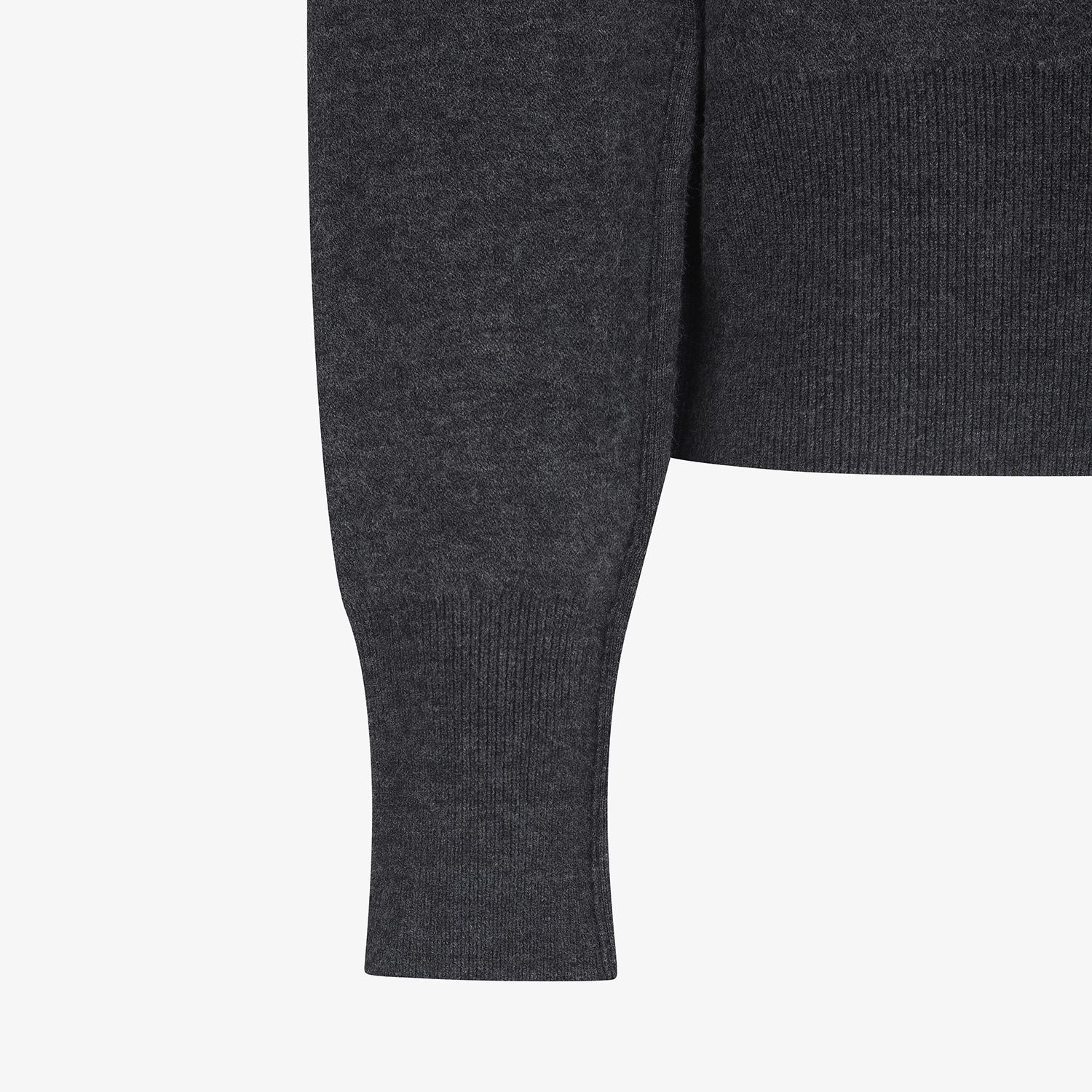 Reversible High-Neck Jacquard Zip-Up Knit_DG