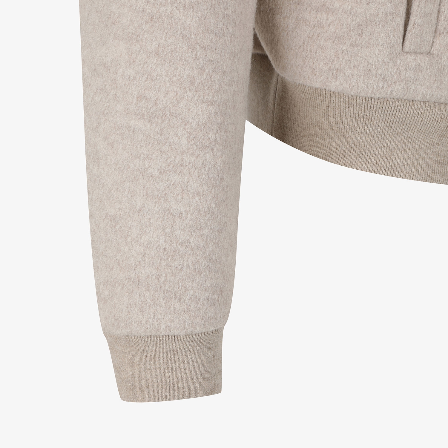 Southcross Fox-Fur Collar Wool Zip-Up Jacket_BE